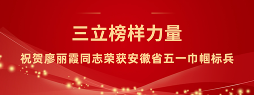 ​三立“她”力量！祝贺廖丽霞同志荣获安徽省五一巾帼标兵